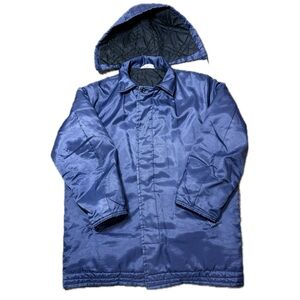 🧥🥾 UNITog Vintage Union-Made Blue Winter Coat Talon Zip Detachable Hood, Men’s M